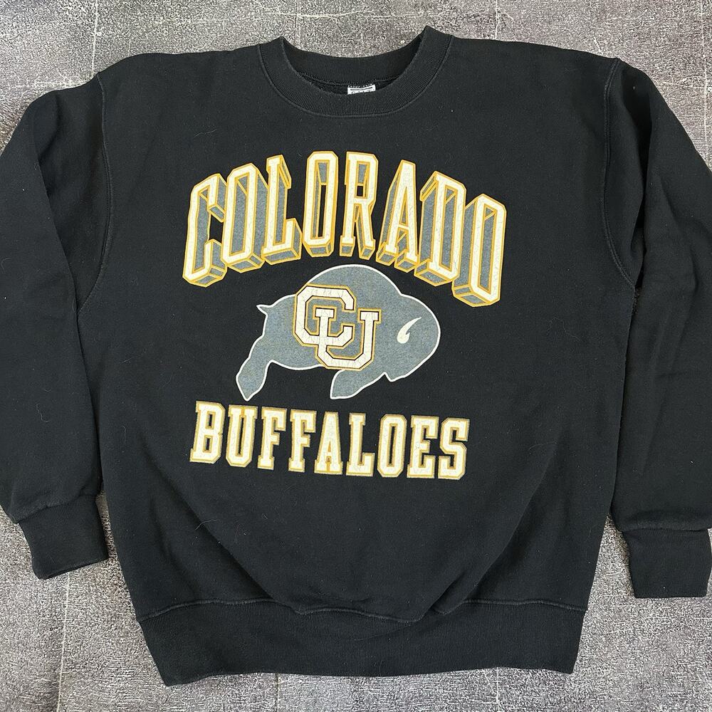 Mens Vintage 80s Galt Sand Colorado Buffaloes CU Buffs Crewneck Sweatshirt Sz XL